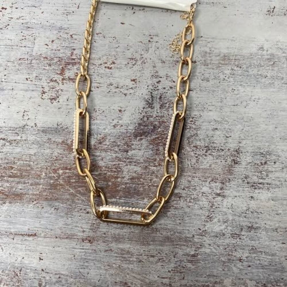 A New Day Target Statement necklace costume jewelry Faux Gold Chain - Picture 5 of 5